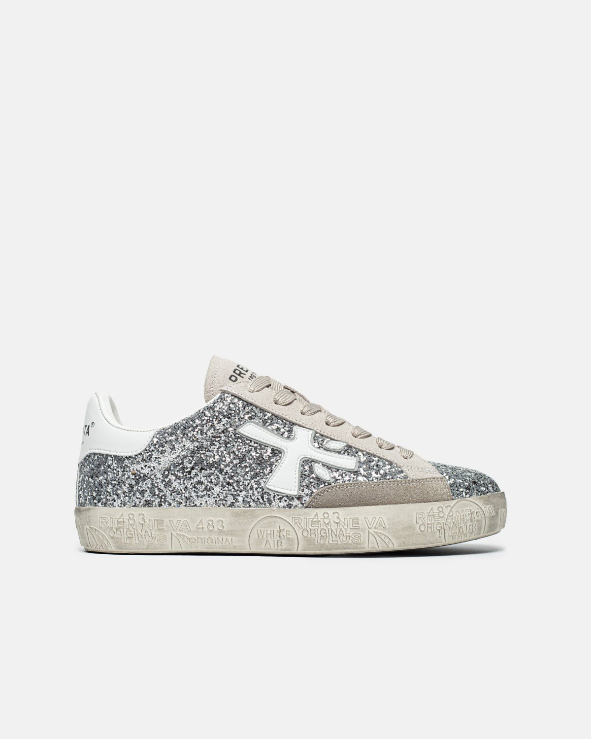 Premiata Stevend 6660 Glitter Silver/ White