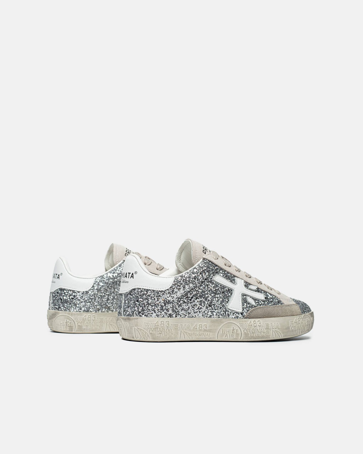 Premiata Stevend 6660 Glitter Silver/ White Premiata Stevend 6660 Glitter Silver/ White
