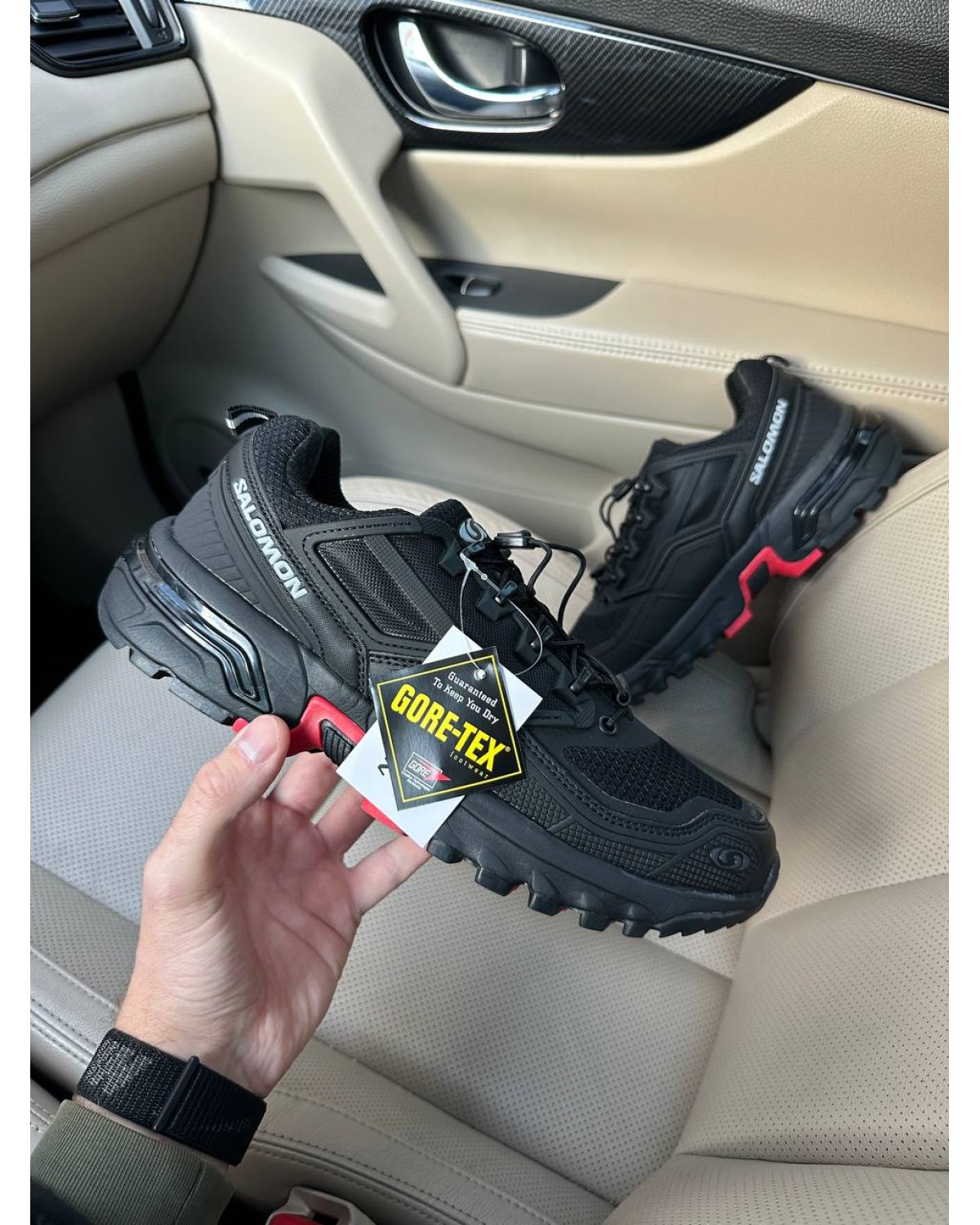 Salomon ACS + FT Black Red Thermo