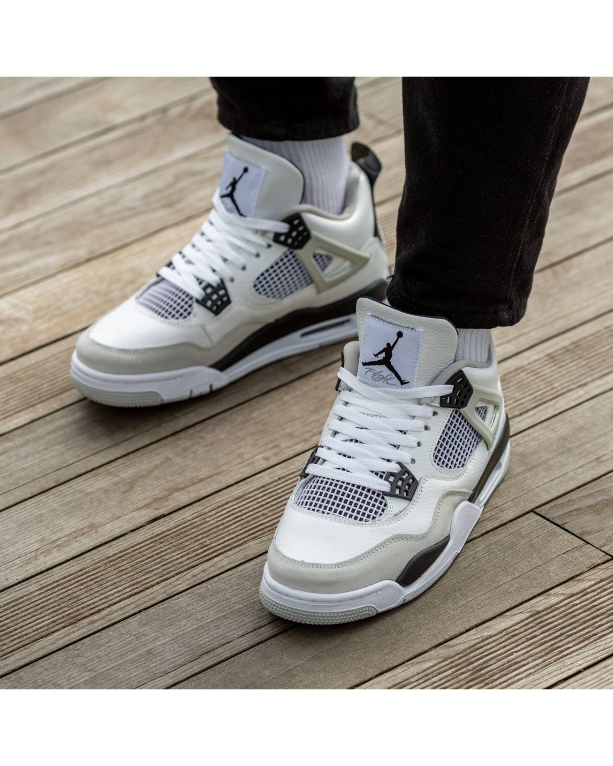 Nike Air Jordan Retro 4 Military Black