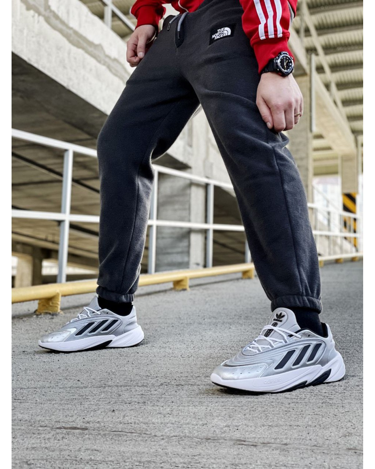 Adidas Ozelia Grey Black White
