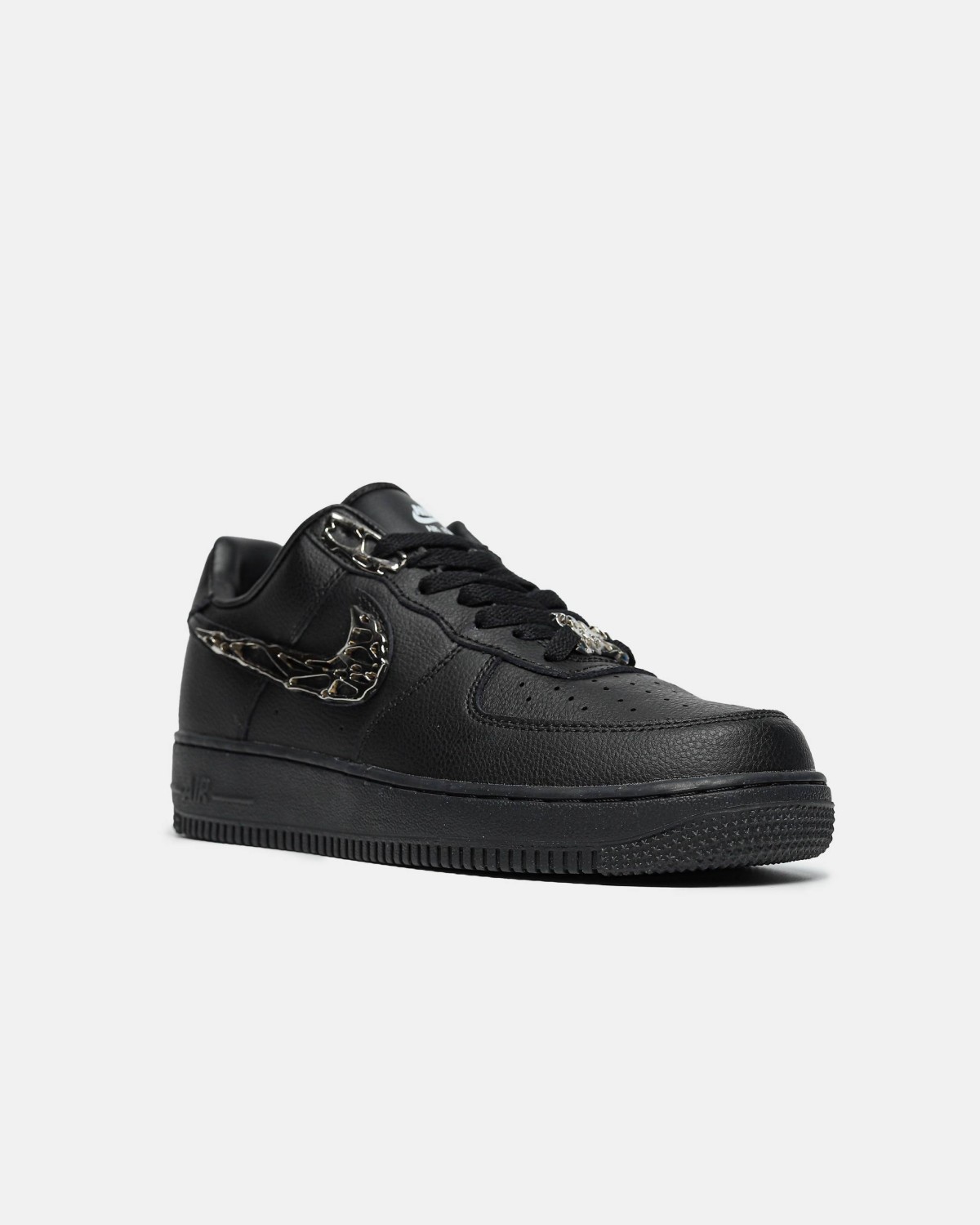 Air Force 1 Low Black “Molten Metal Swoosh”