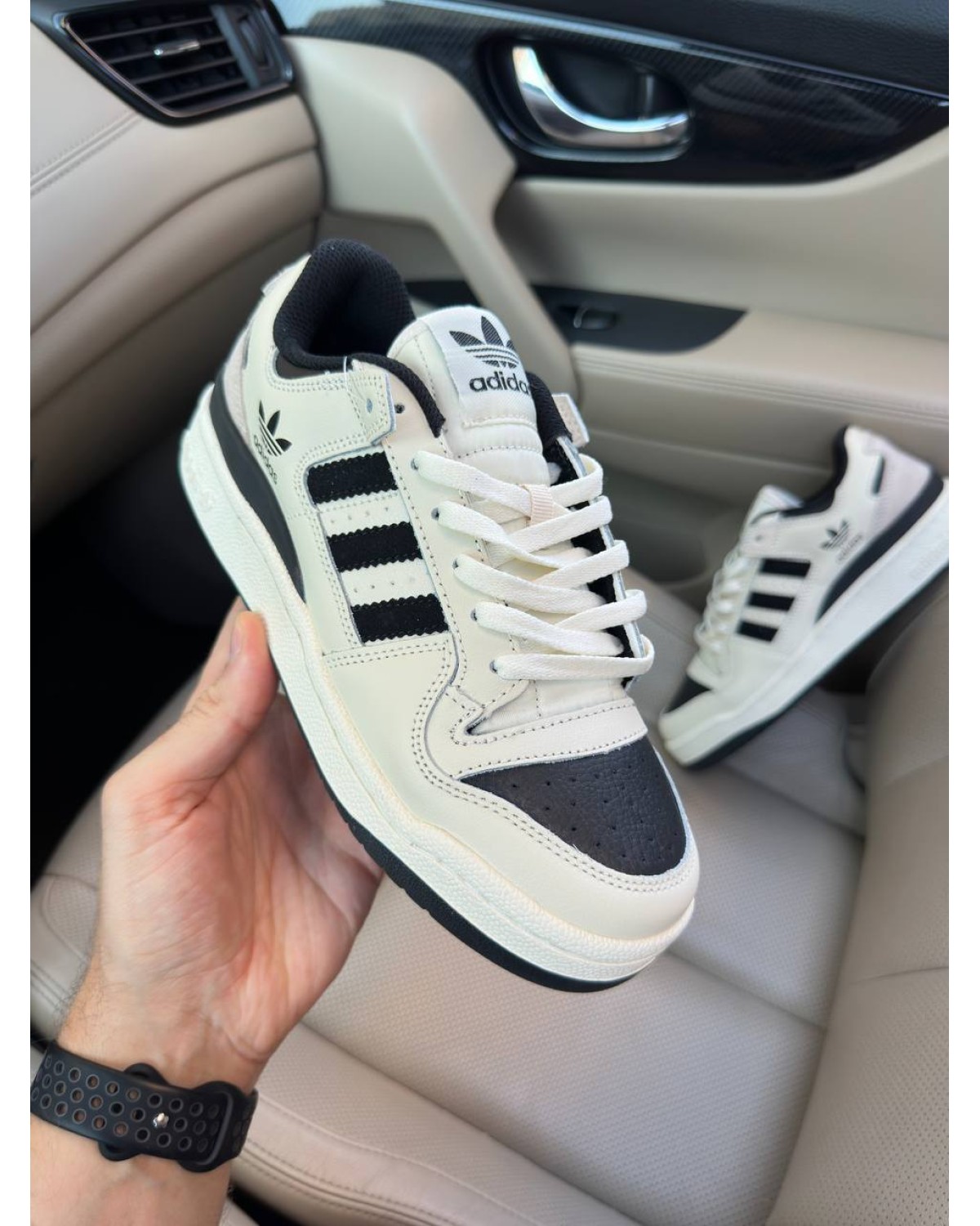 Adidas Forum Light Beige Black Adidas Forum Light Beige Black