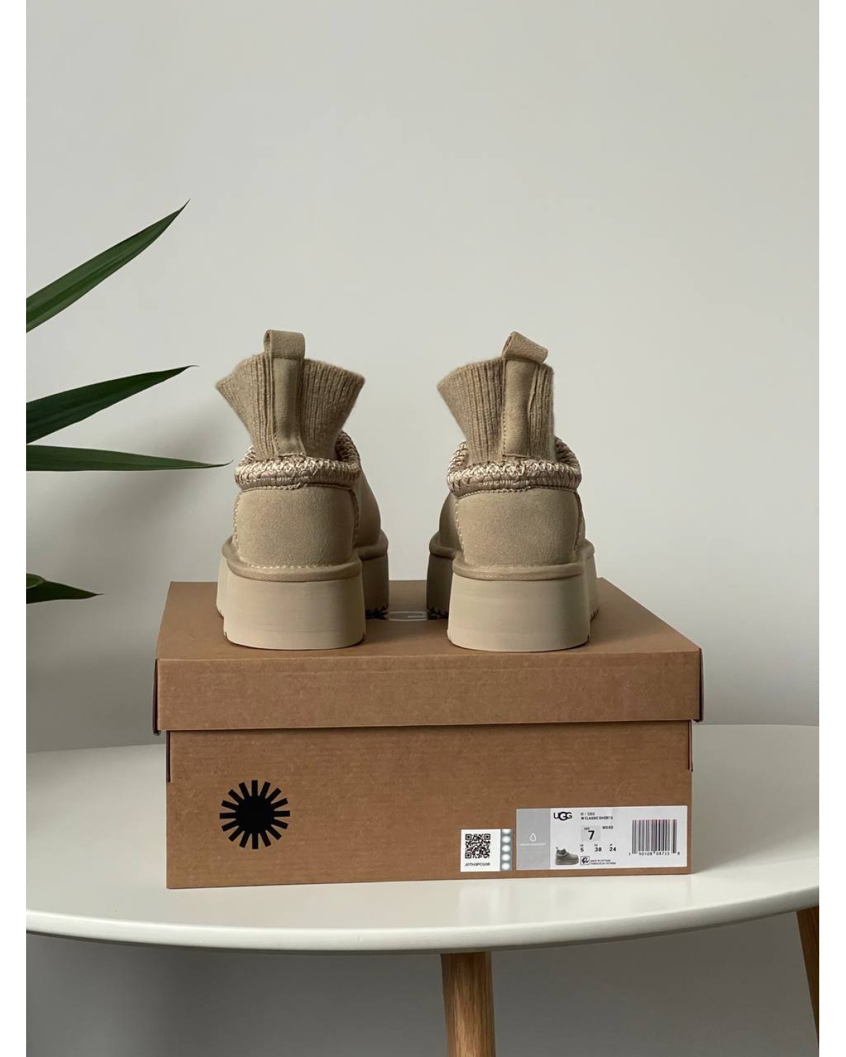 Ugg Tasman Platform Sock Beige