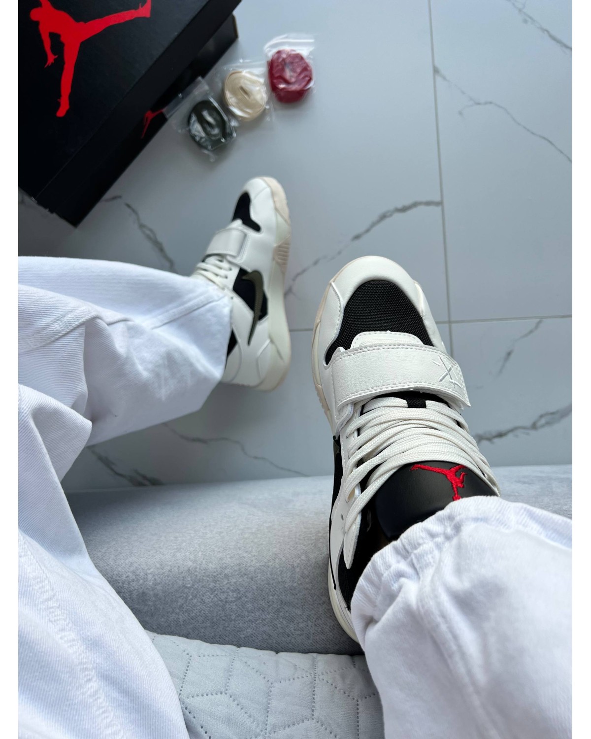 Jordan x Travis Scott Cut The Check Green White Black Jordan x Travis Scott Cut The Check Green White Black