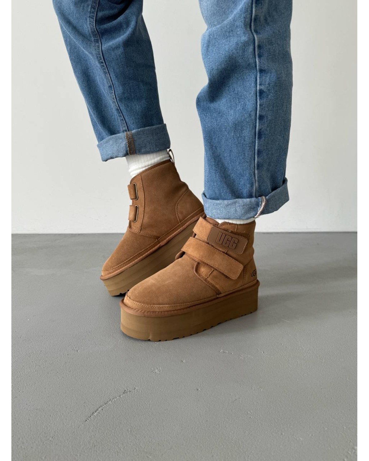 Ugg Neumal Platform Velcro Chestnut Ugg Neumal Platform Velcro Chestnut