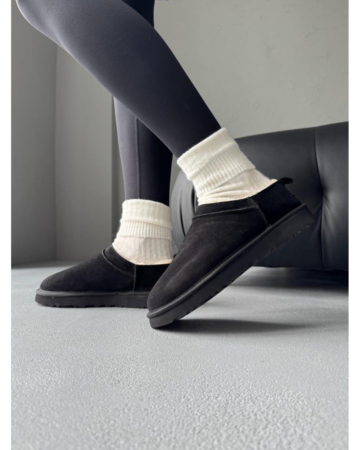 UGG Classic  Micro Boot Black