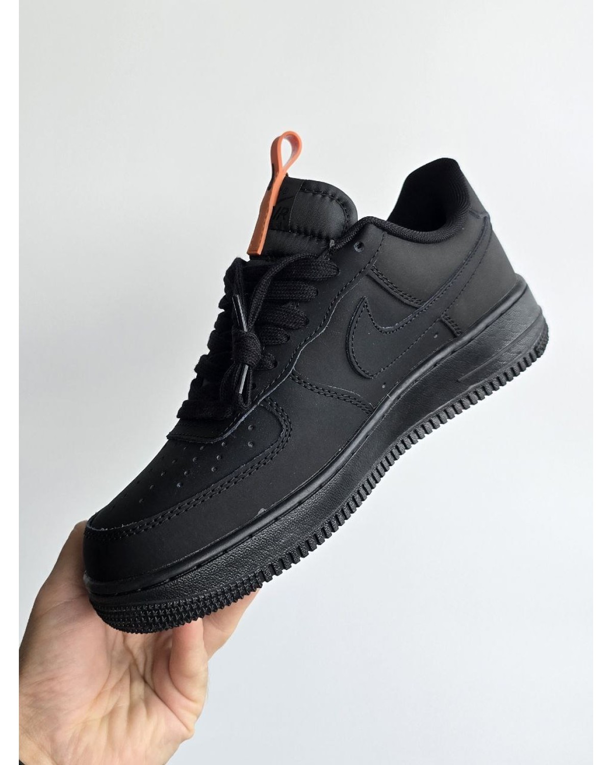 Nike Air Force Fur Black Orange Nike Air Force Fur Black Orange