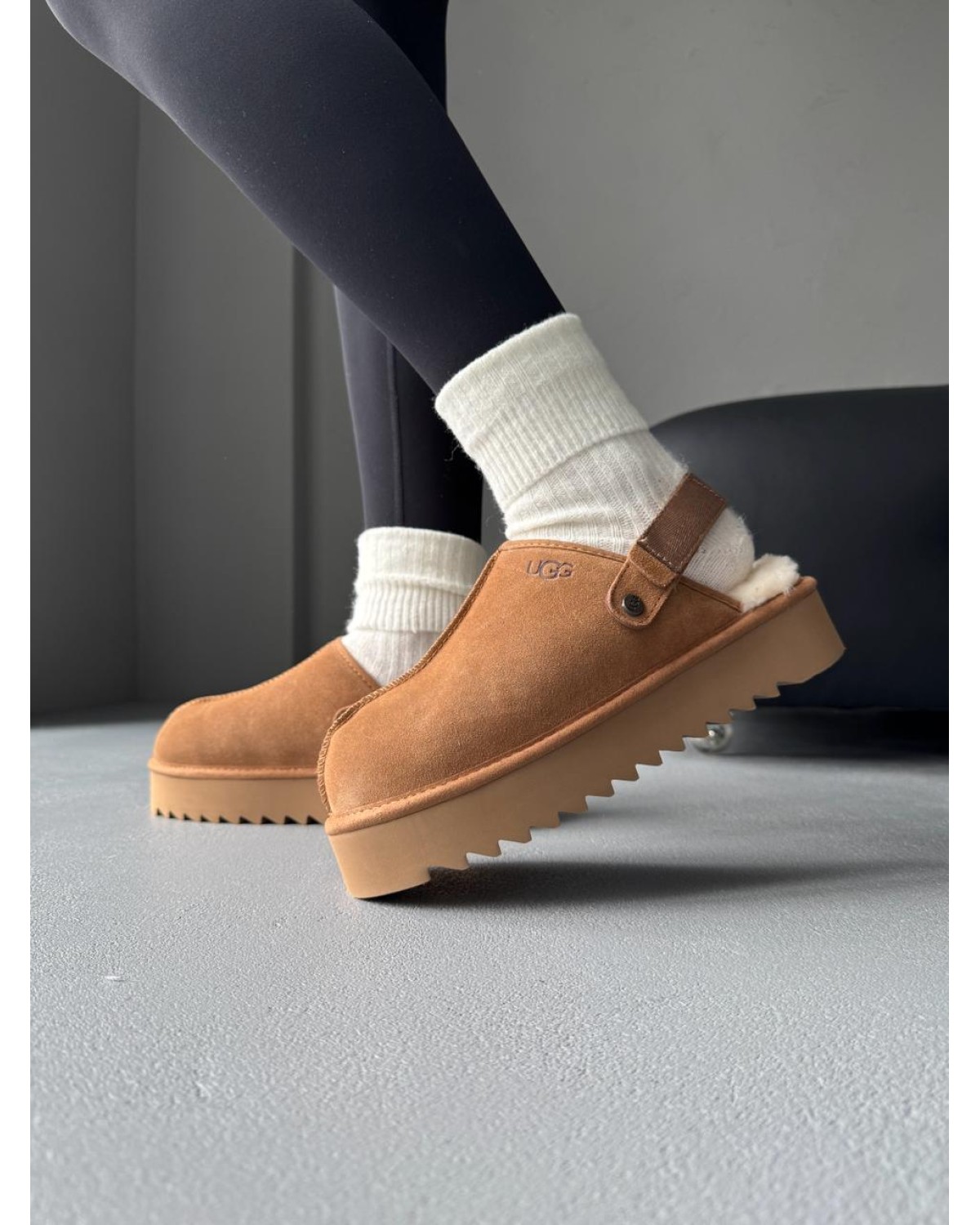 Ugg Lanah Clog Platform Chestnut Ugg Lanah Clog Platform Chestnut