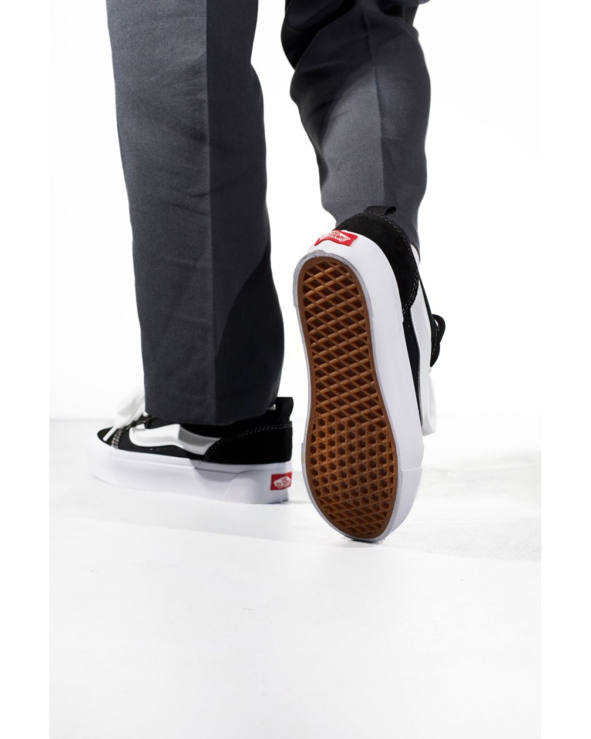 Vans Knu Skool Platform Black/White