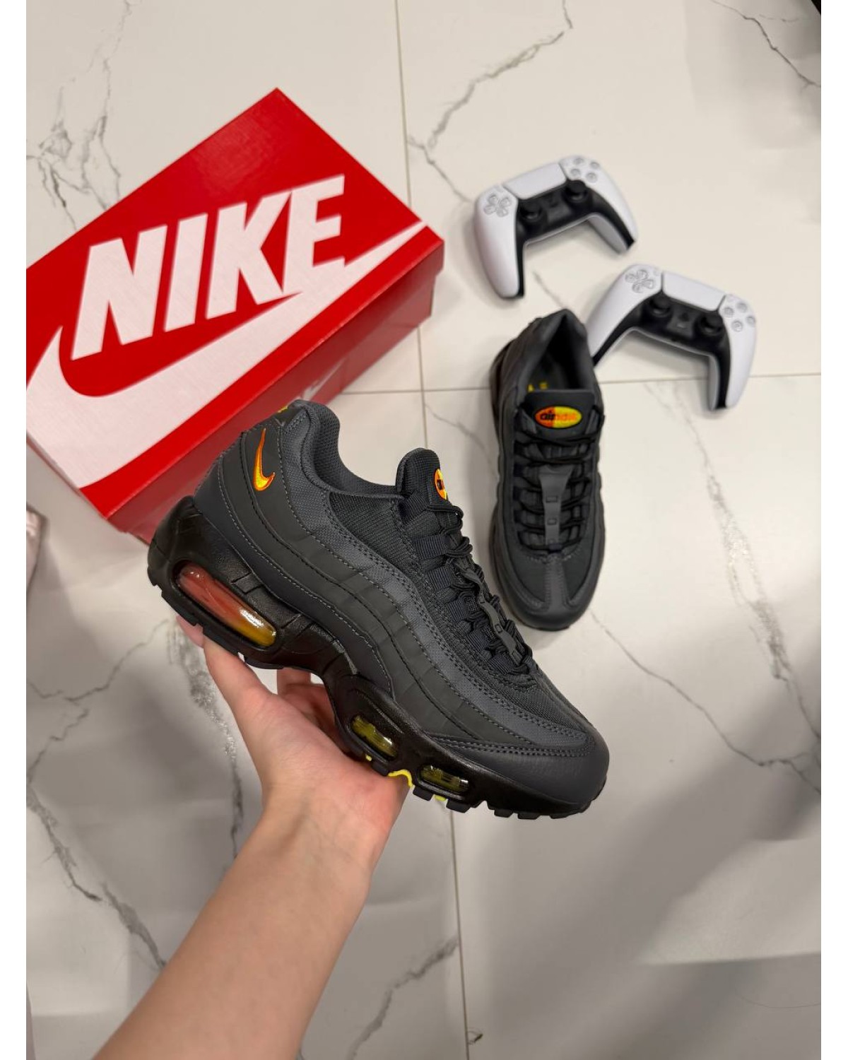 Nike Air Max 95 Anthracite Safety Orange Dark Grey