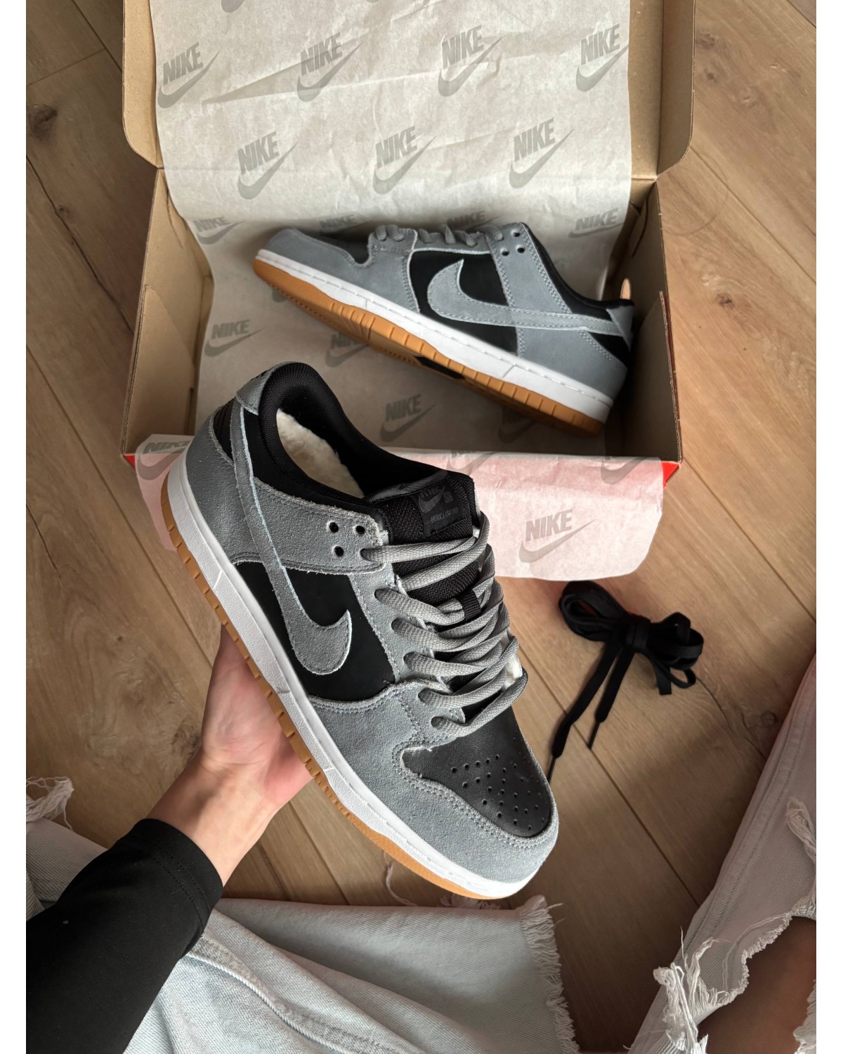 Nike Dunk Low Black Silver Nike Dunk Low Black Silver