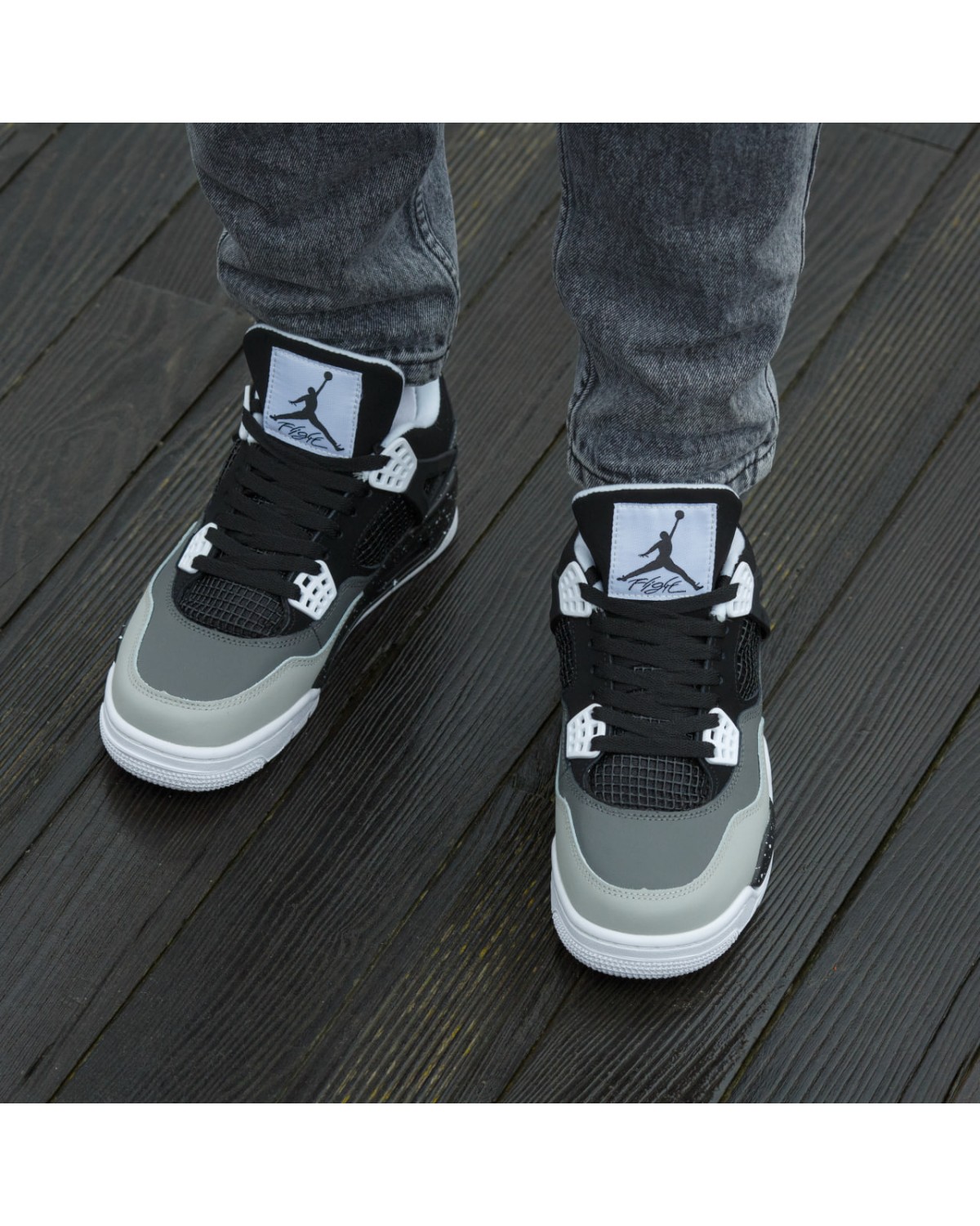 Air Jordan 4 Retro SE Fear Black White Air Jordan 4 Retro SE Fear Black White