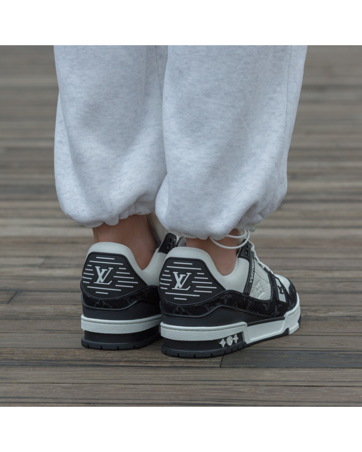Louis Vuitton LV Trainer Sneakers White Black