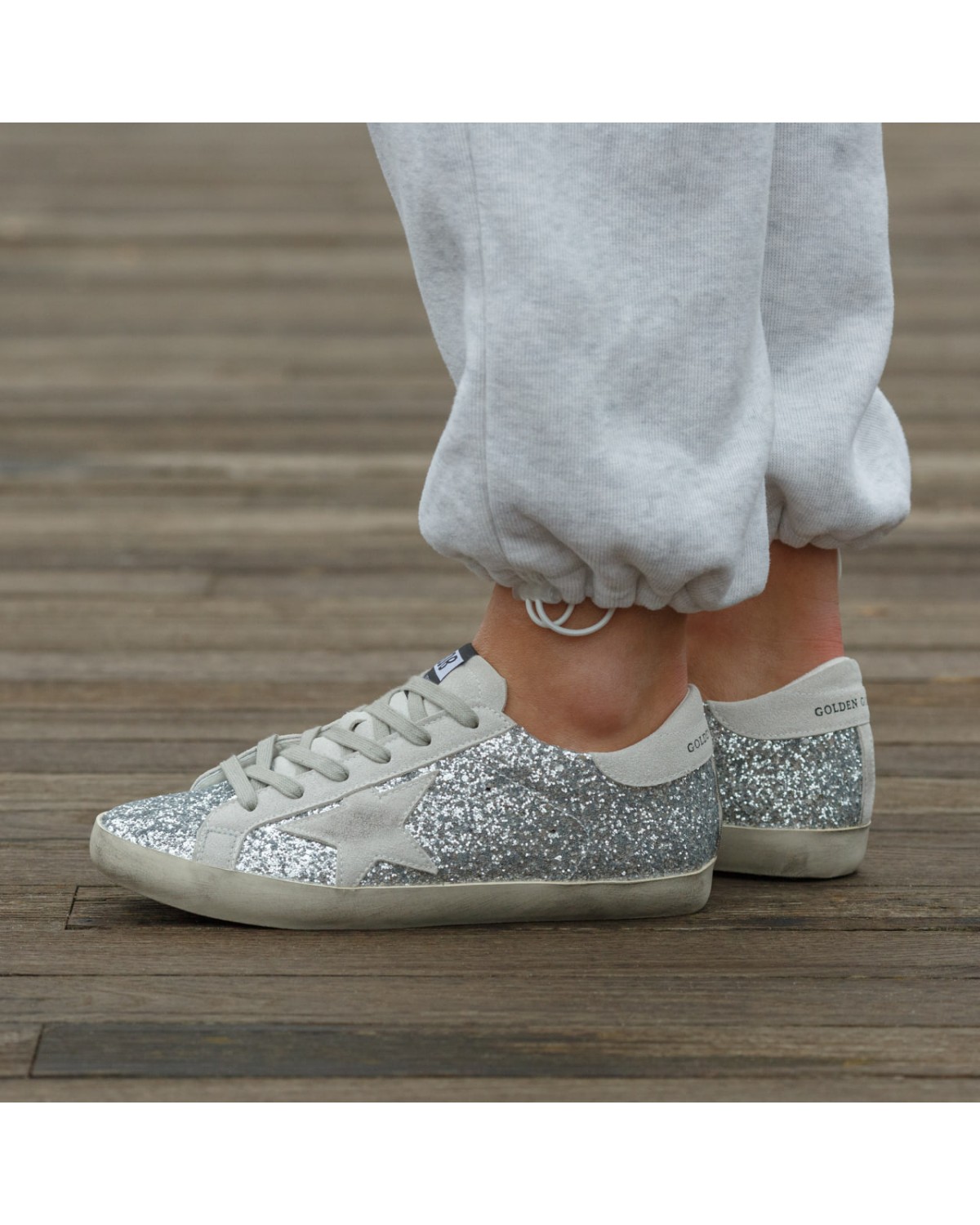 Golden Goose Silver Grey