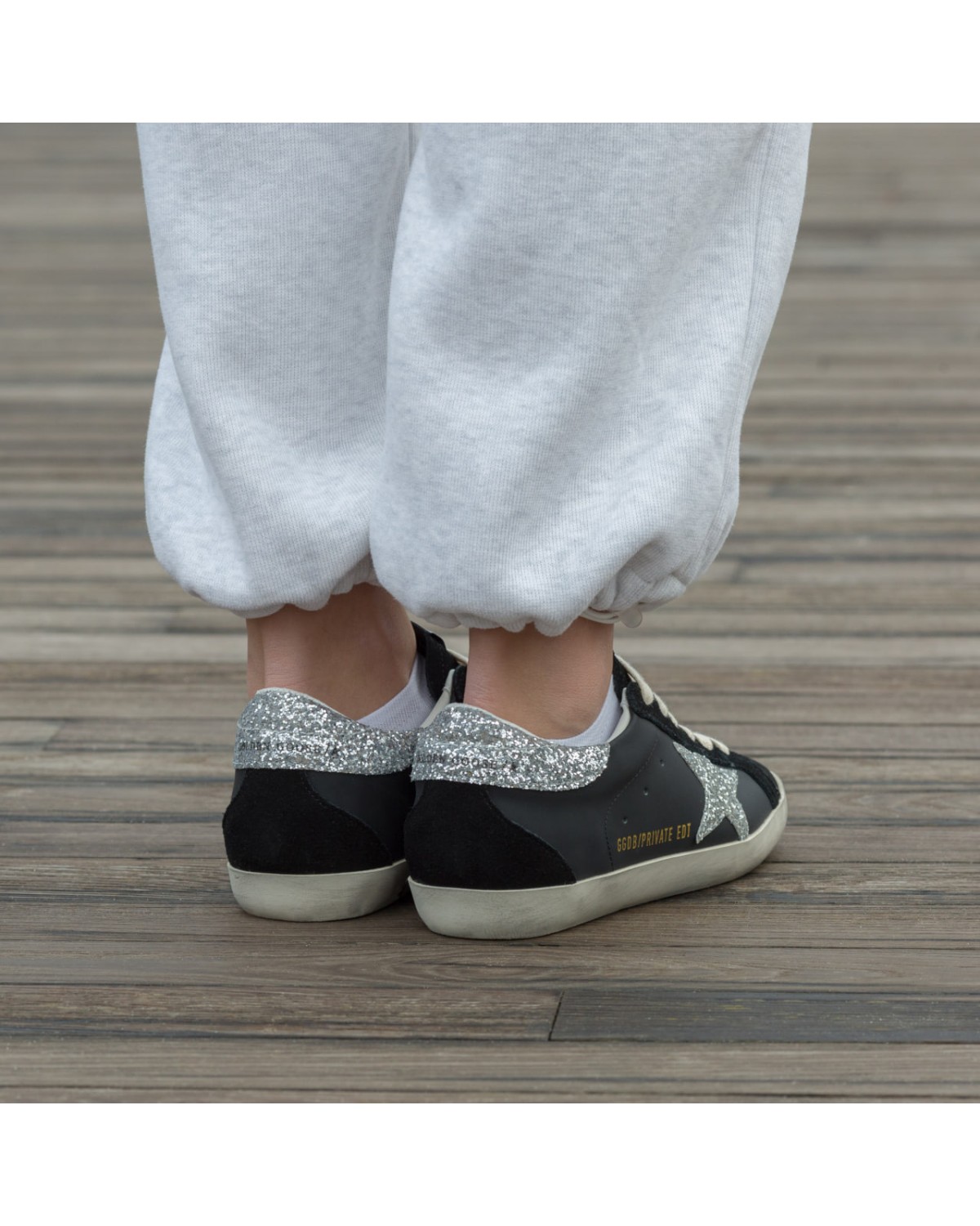 Golden Goose Black Silver