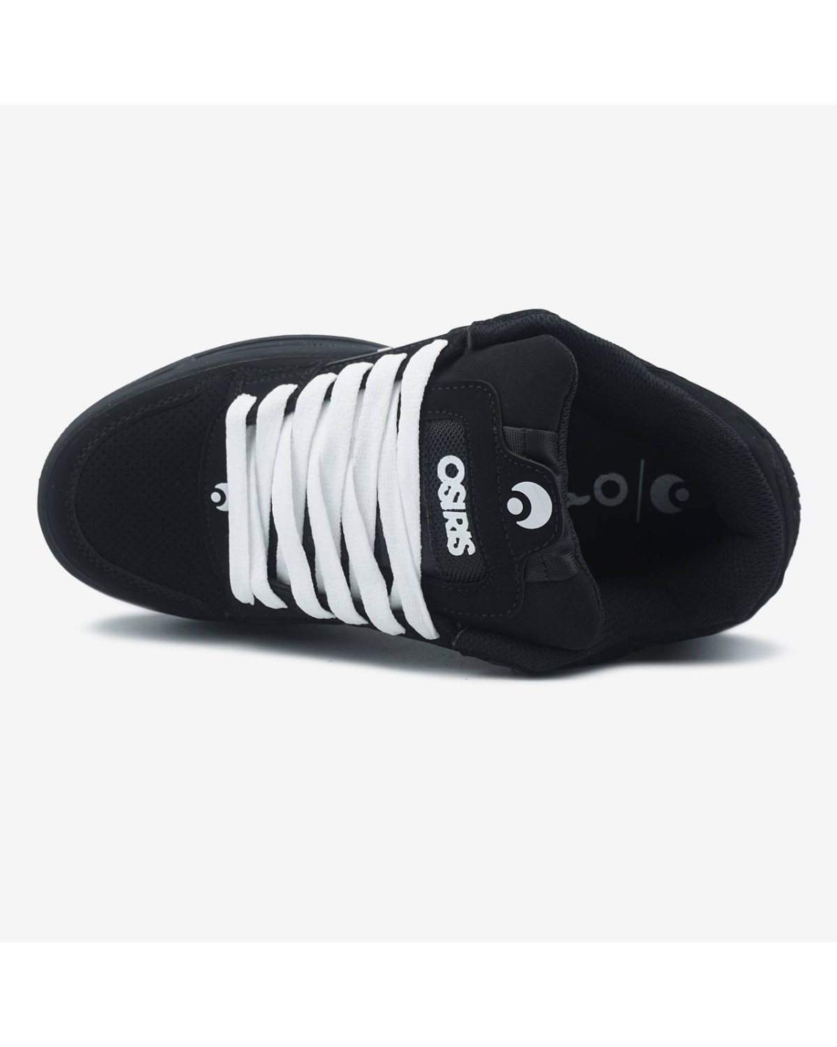 Osiris Peril Black White Laces