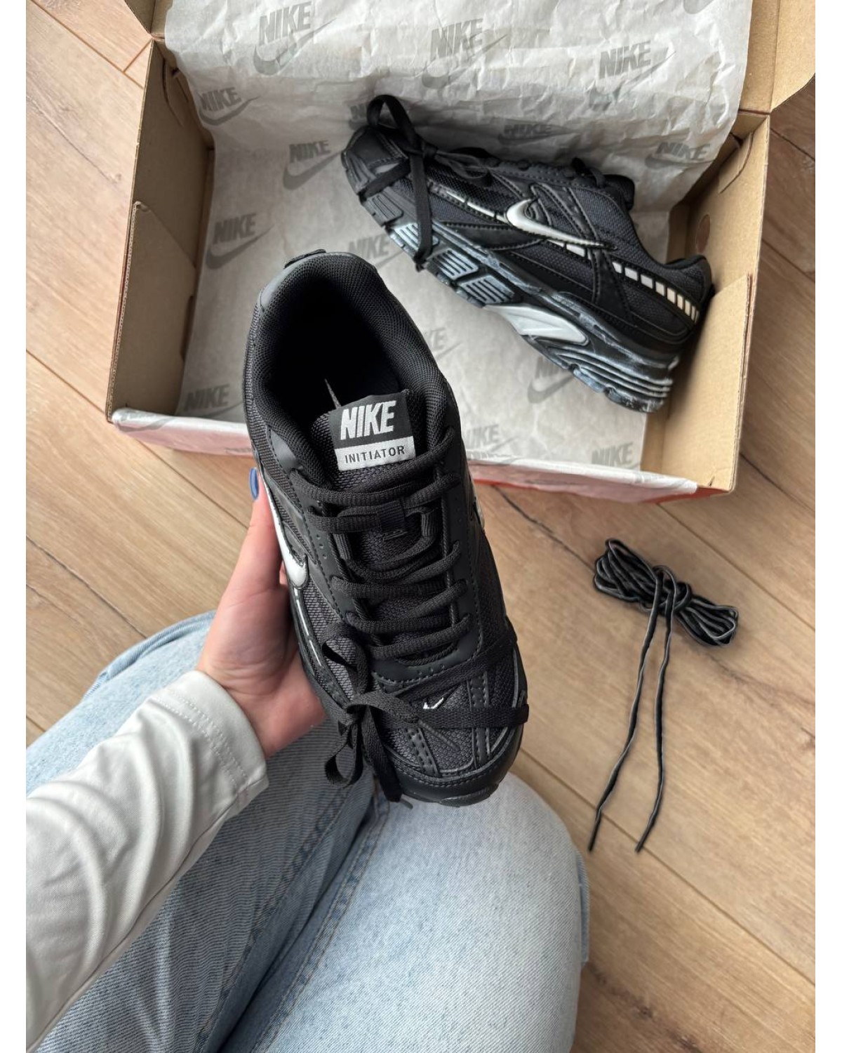 Nike Initiator Custom Black White