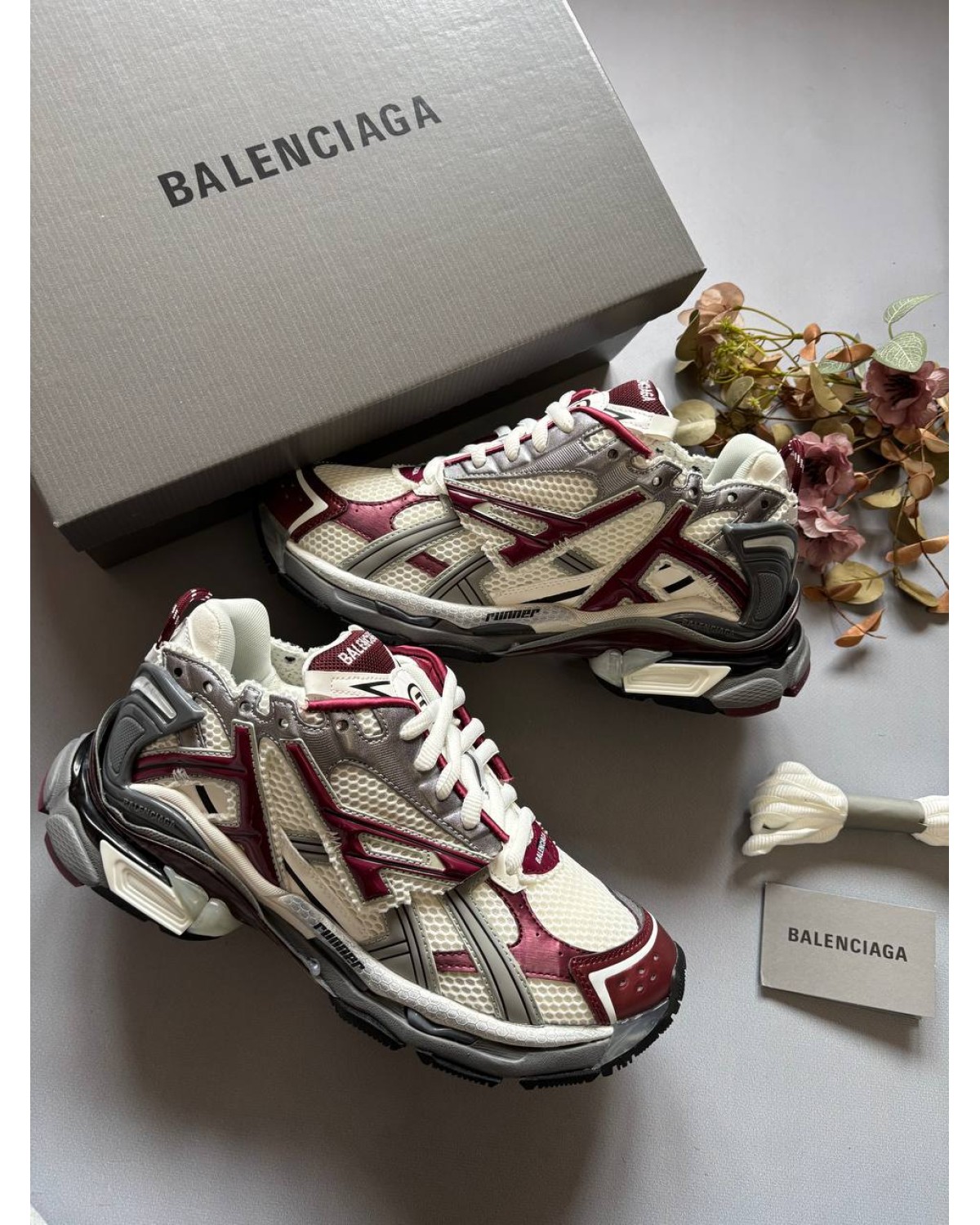 Balenciaga Runner Burgundy Grey