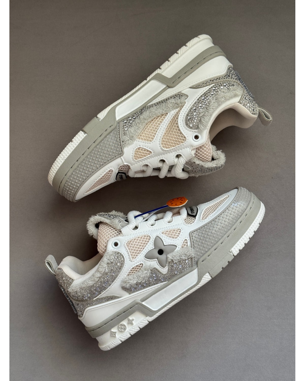 Louis Vuitton  1854 Trainer Grey White Swarovski Monogram