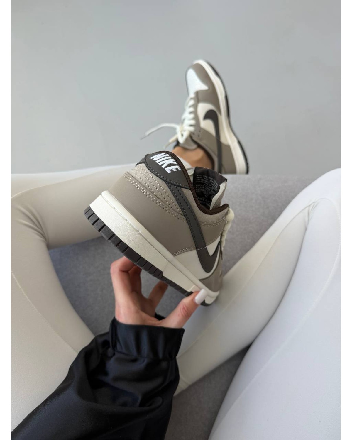 Nike Sb Dunk Grey/White/Black Swoosh