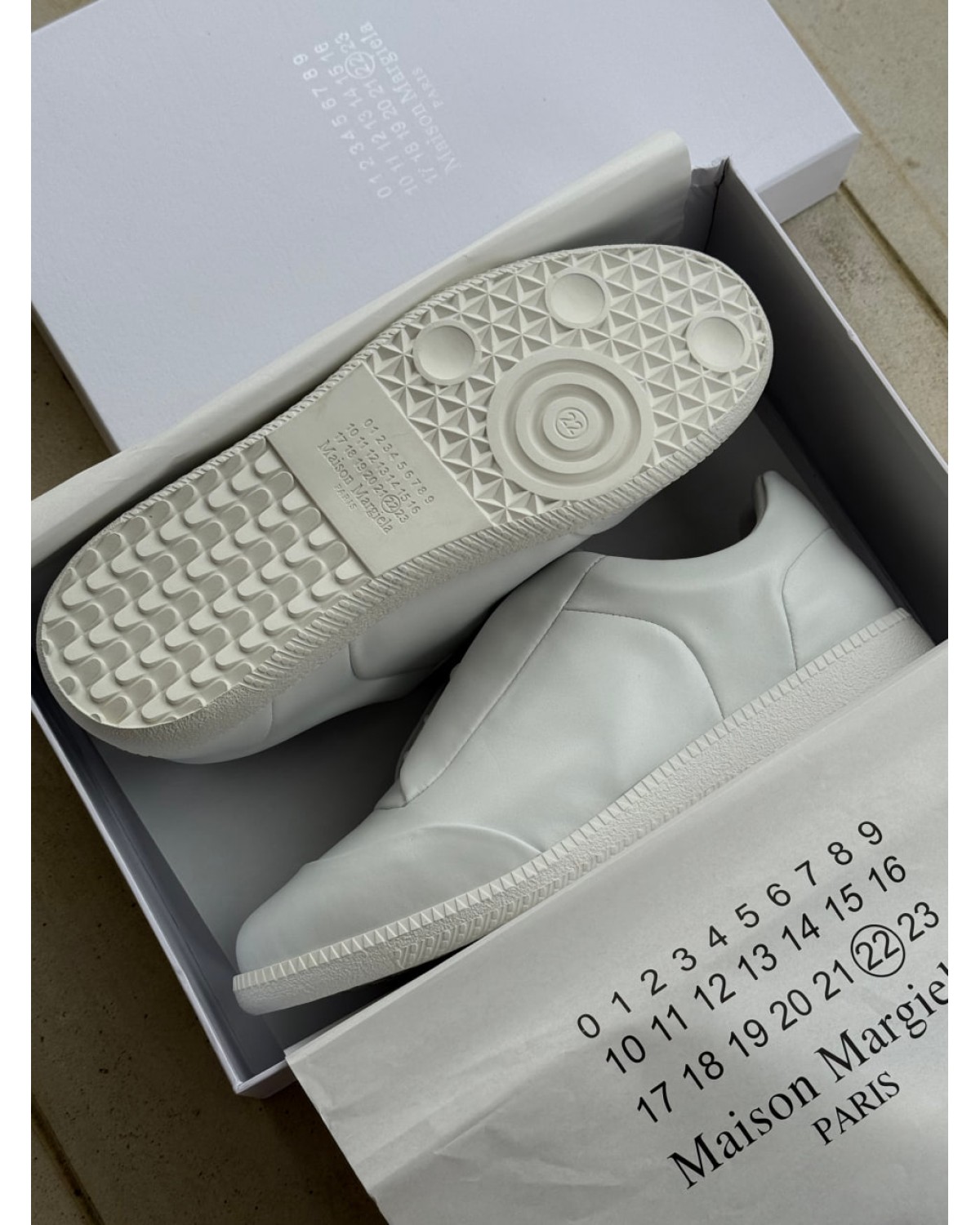 Maison Margiela White Black Paint