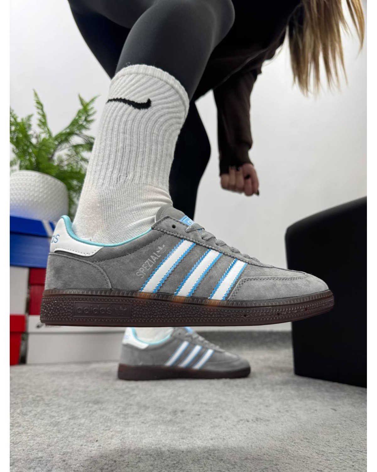 Adidas Handball Spezial Grey Blue