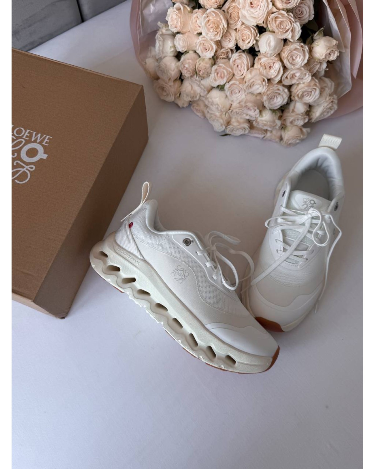 Loewe x Cloudfit White Beige