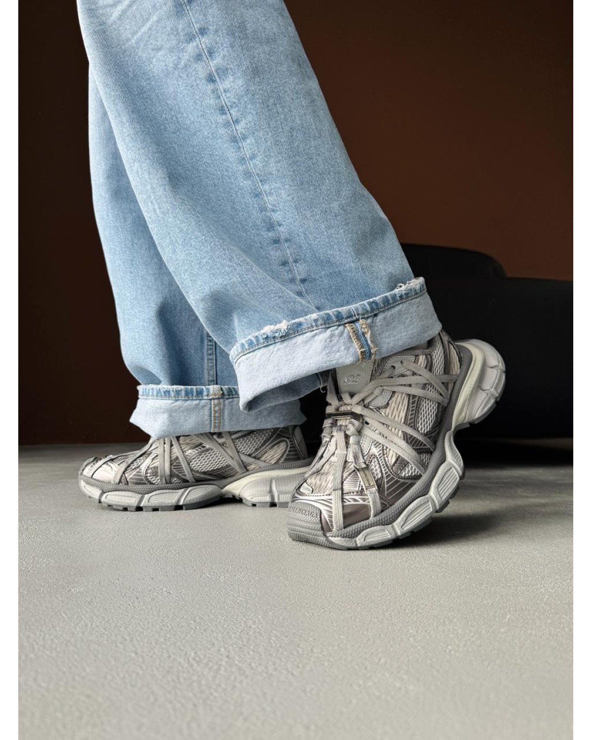 Balenciaga 3xl Extreme Laces Grey