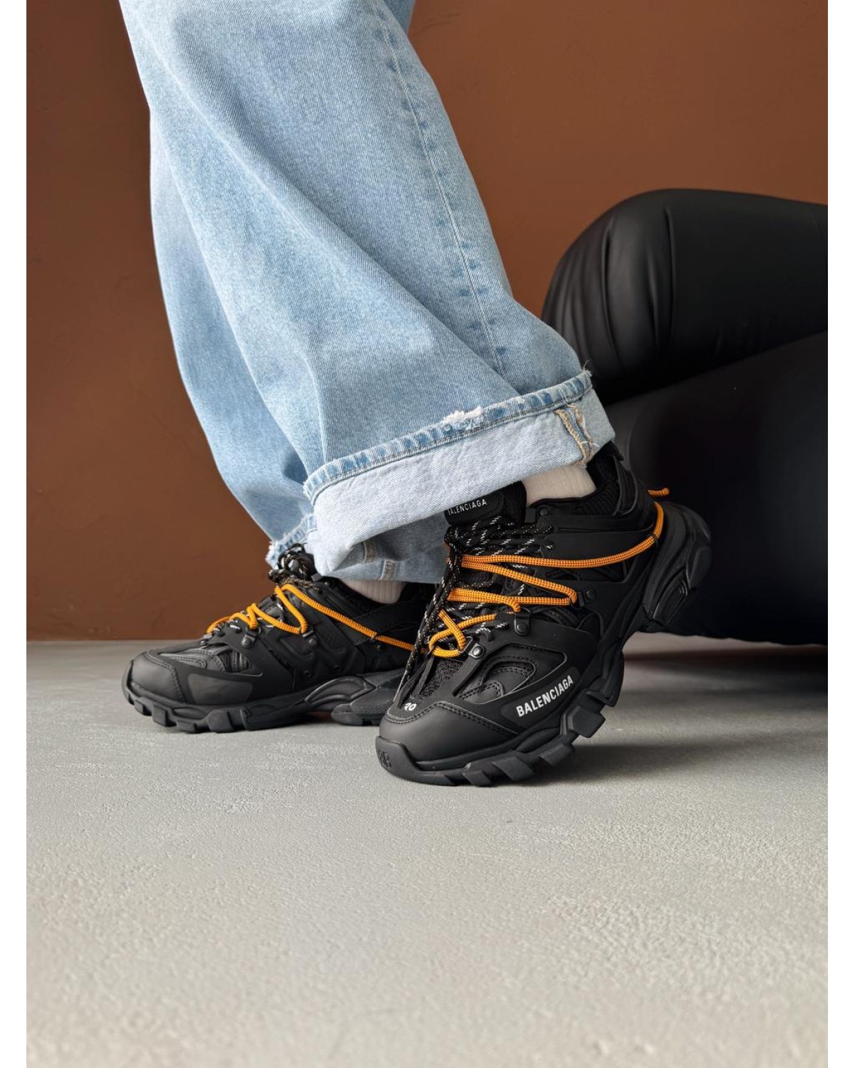 Balenciaga Track Trail Laces Black / Orange Balenciaga Track Trail Laces Black / Orange