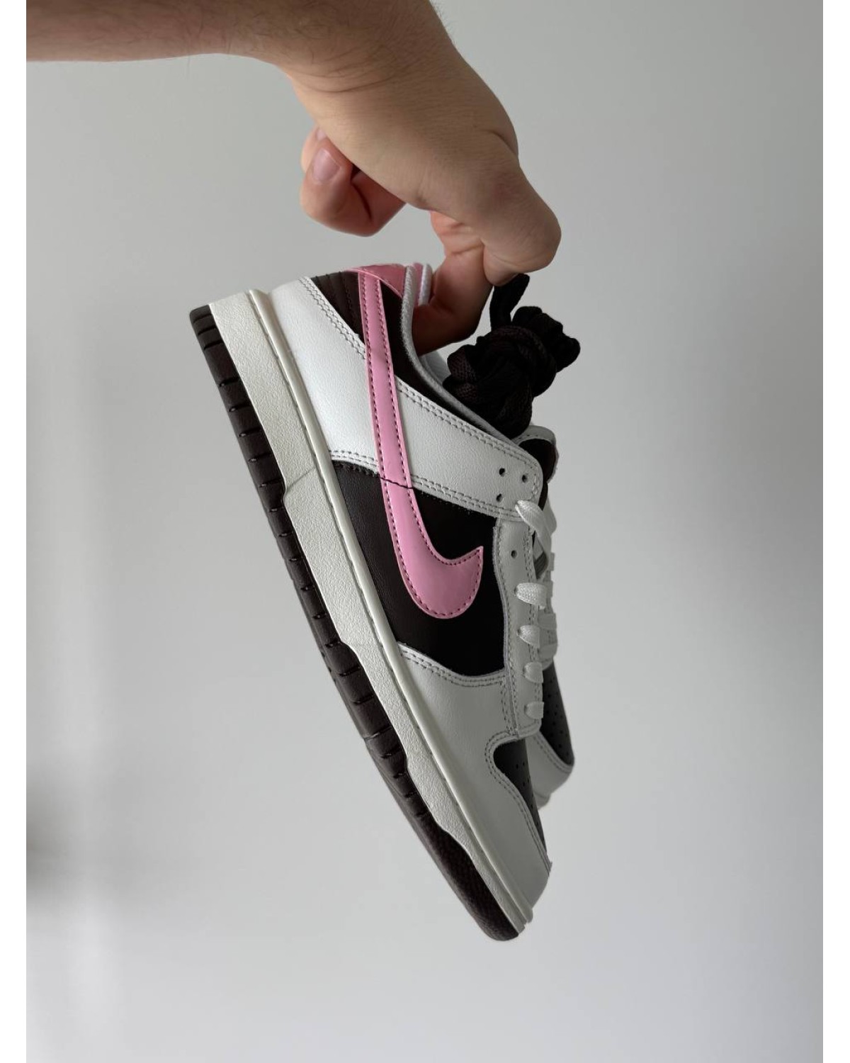 Nike SB Dunk White Brown Pink
