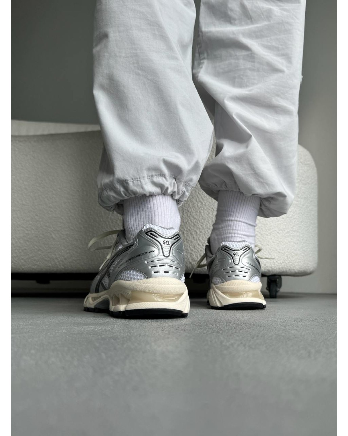 Asics Gel-Kayano 14 White/Silver/Black