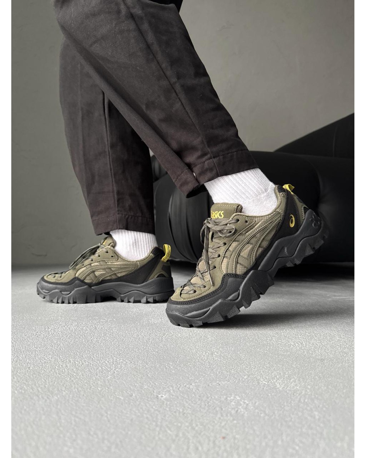 Asics Gel-Pickax Black/Khaki Asics Gel-Pickax Black/Khaki