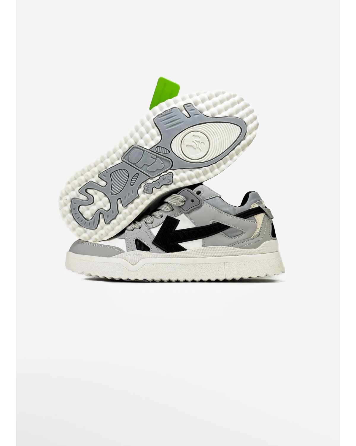 Off-White Sponge Mid Top White/Grey Off-White Sponge Mid Top White/Grey