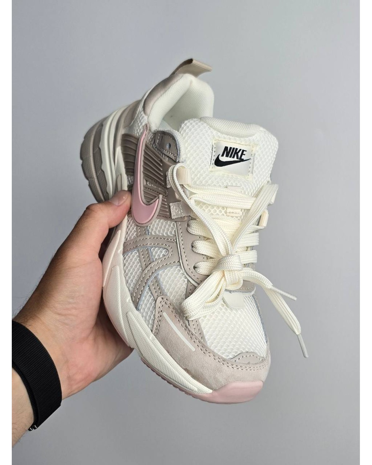 Nike V2K Run Cream/Beige/Pink