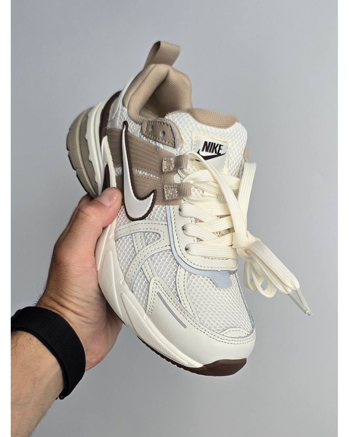 Nike V2K Run White/Light Beige/Brown Nike V2K Run White/Light Beige/Brown