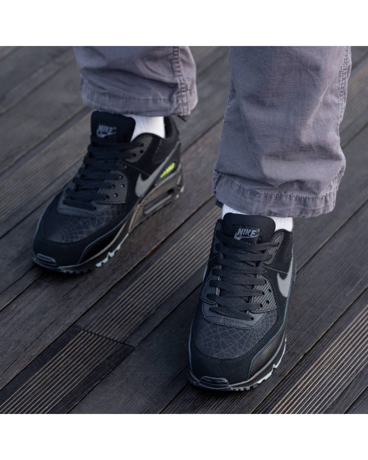 Nike Air Max 90 Black\Grey\Green Nike Air Max 90 Black\Grey\Green