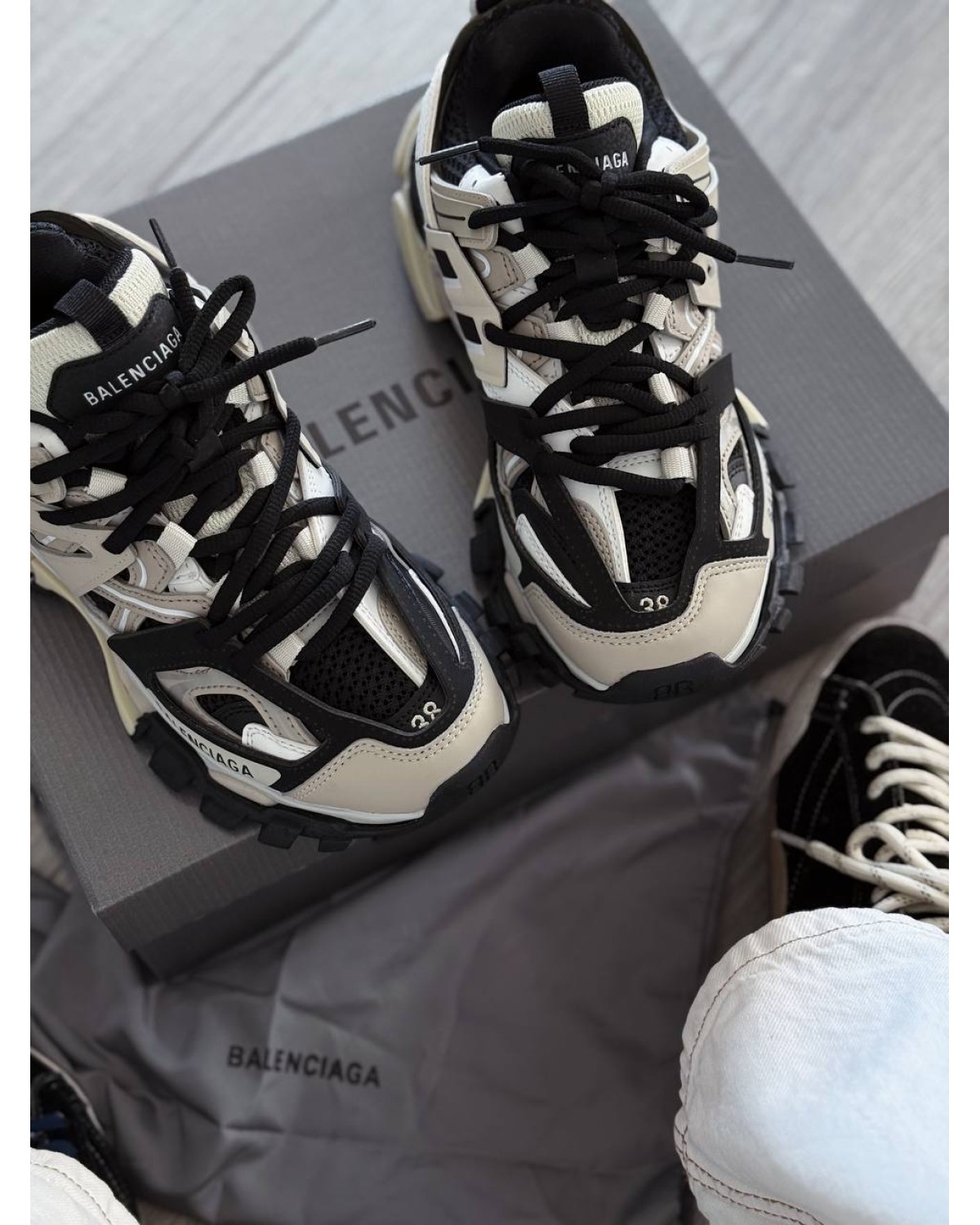 Balenciaga Track Beige Black Balenciaga Track Beige Black