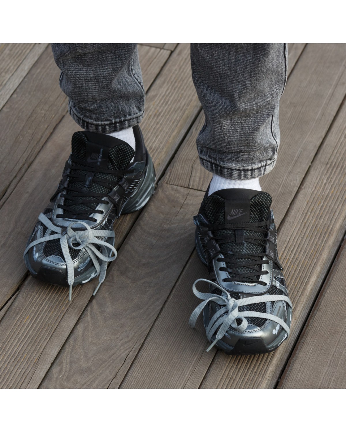 Nike Runntek V2K Black Silver Custom Nike Runntek V2K Black Silver Custom