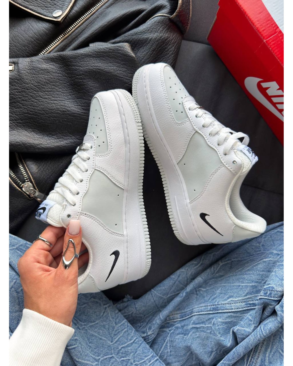 Nike Air Force 1 Low White Light Smoke Grey Nike Air Force 1 Low White Light Smoke Grey