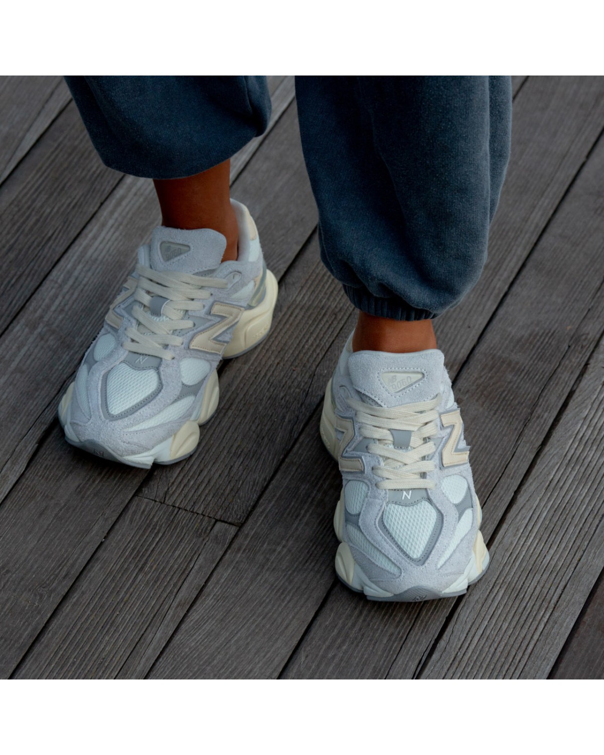 New Balance 9060 Quartz Grey Team Cream Sea Salt