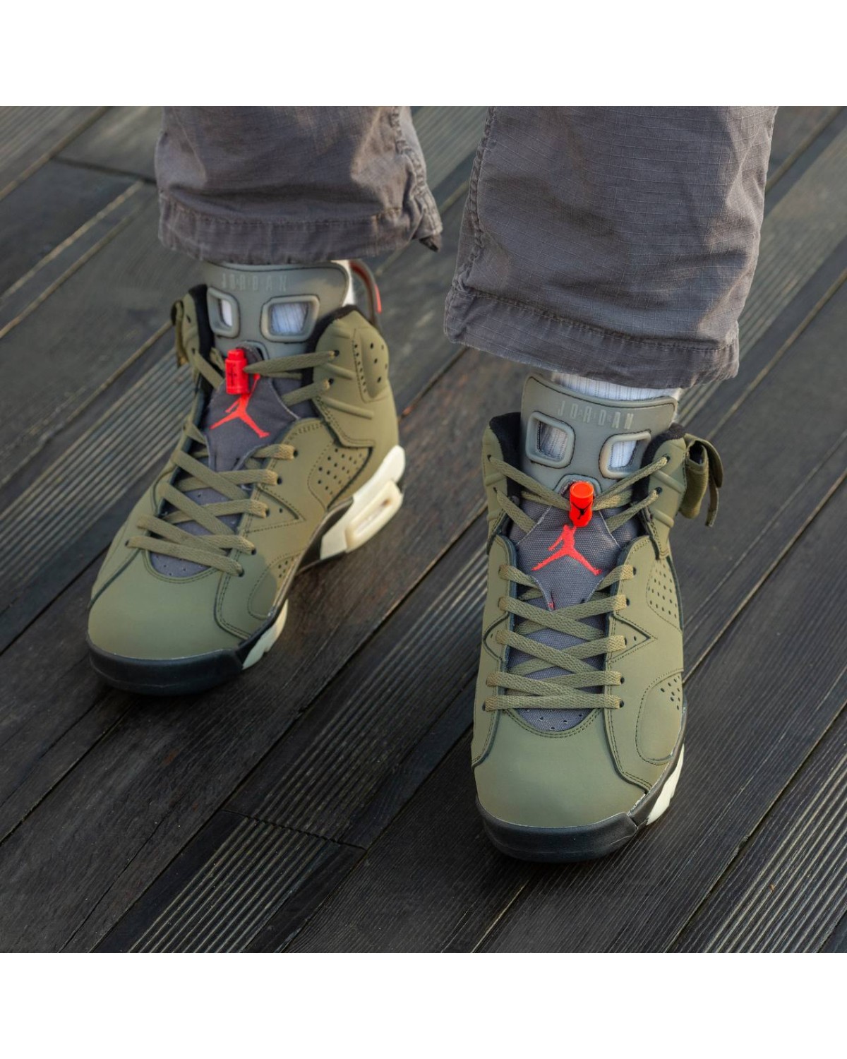Air Jordan Retro 6 x Trawis Scott Haki Air Jordan Retro 6 x Trawis Scott Haki