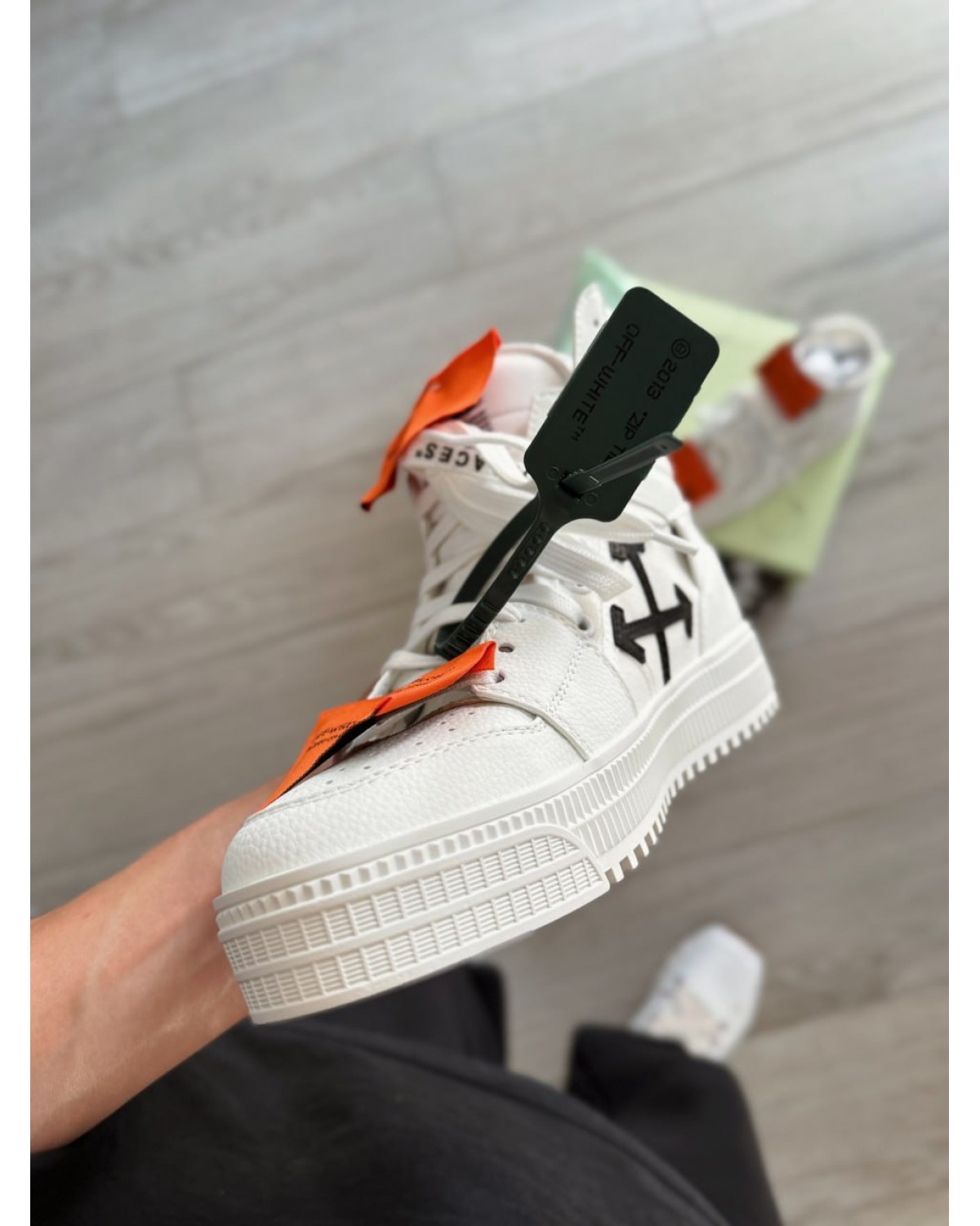 Off-White Off Court 3.0 Leather White White Orange
