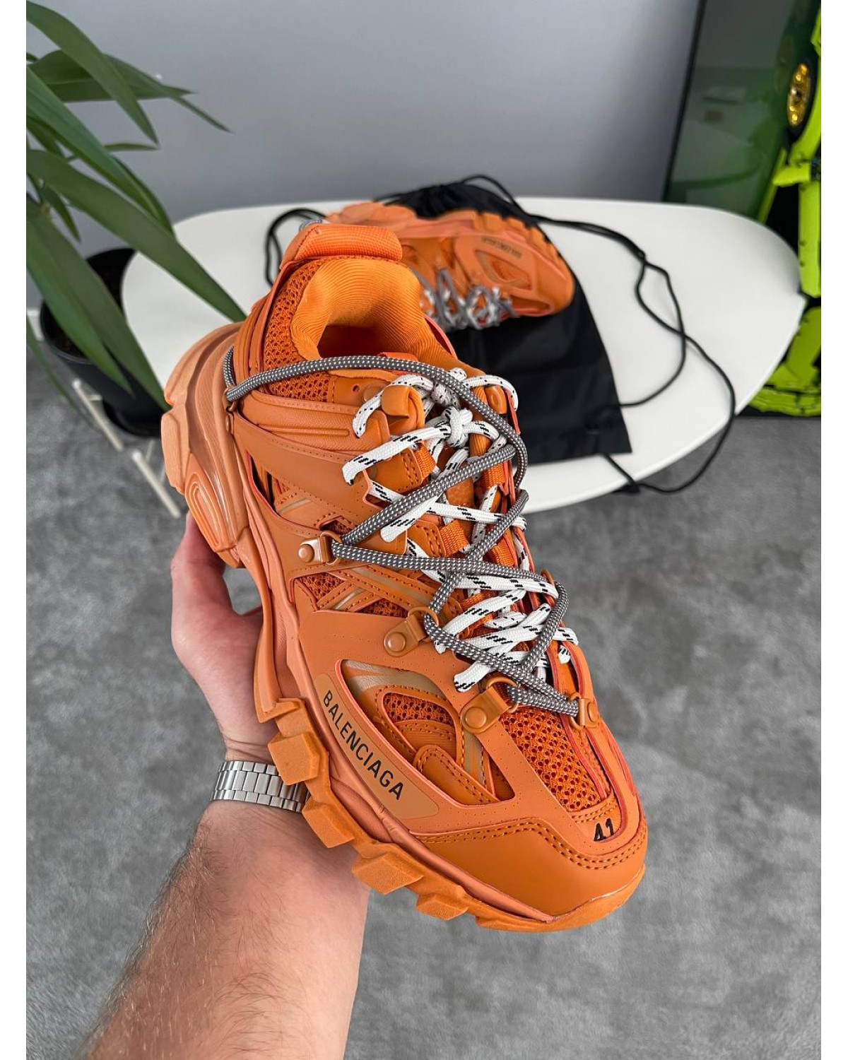 Balenciaga Track Trail Laces Orange