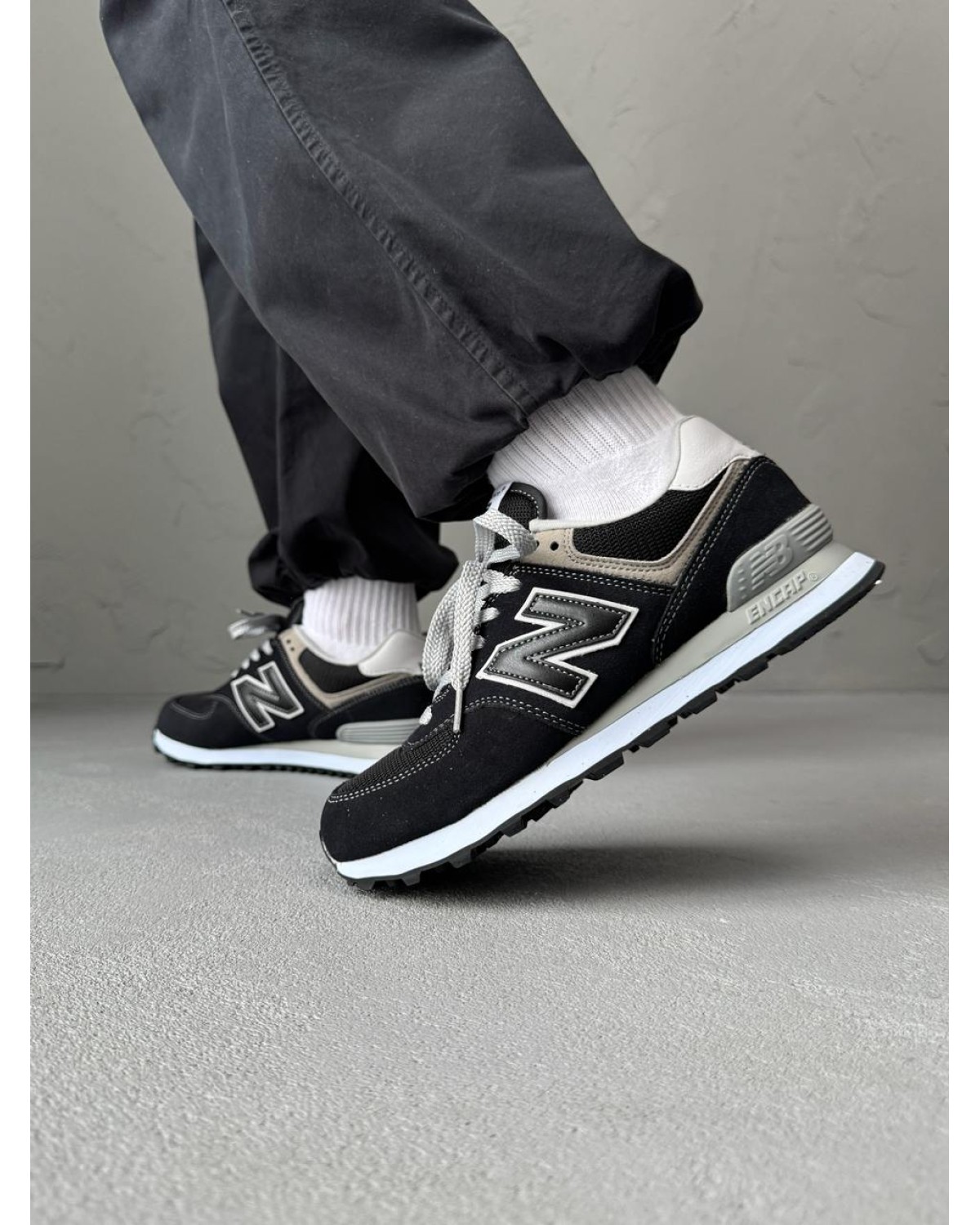 New Balance 574 Black Grey