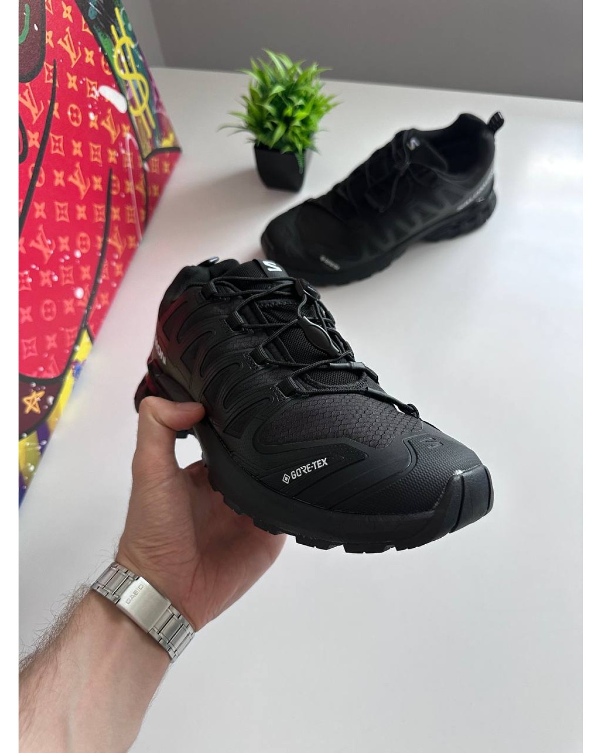 Salomon XA Pro 3D v9 GTX Gore-Tex Black White Salomon XA Pro 3D v9 GTX Gore-Tex Black White
