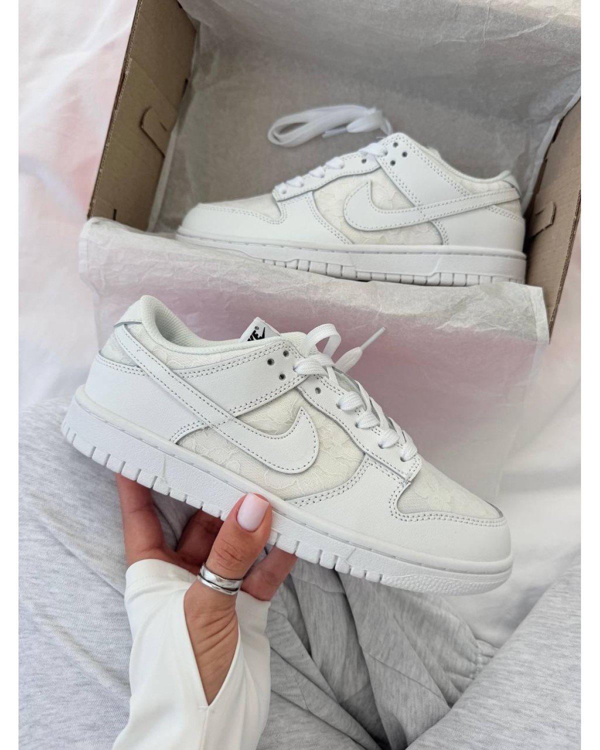 Nike Dunk Low "Lace Pack - Soft Pearl"