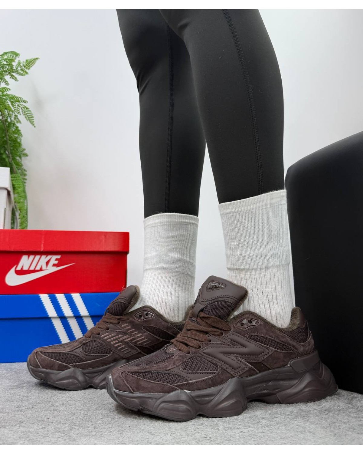 New Balance 9060 Dark Brown