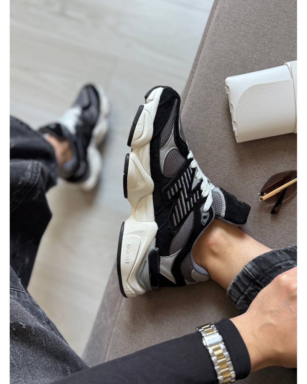 New Balance 9060 Cordura Black Grey White Thermo