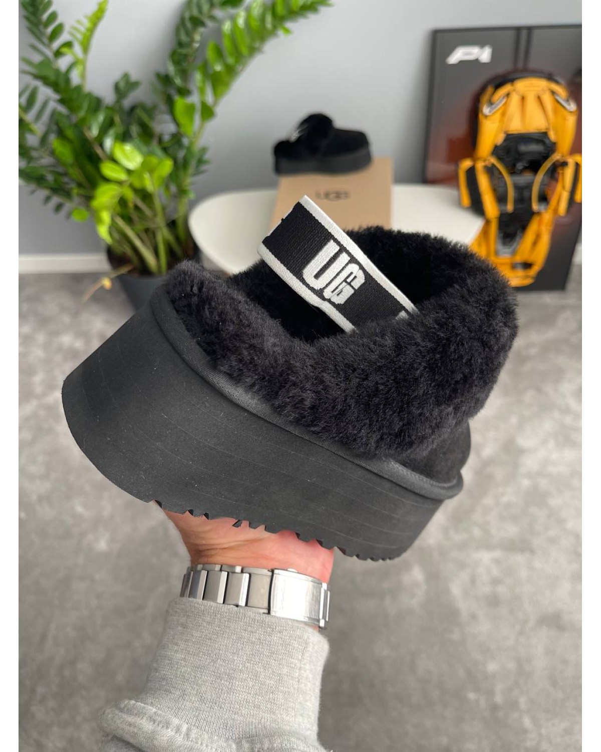 Ugg Funkette Slipper Platform Black